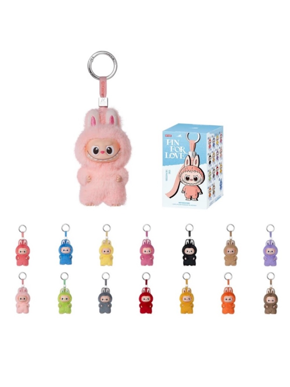 Pin For Love Vinyl Plush Pendant Keychain - Pink Monster - Picture 2 of 3